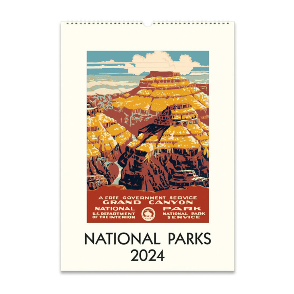cavallini 2024 National Parks Wall Calendar