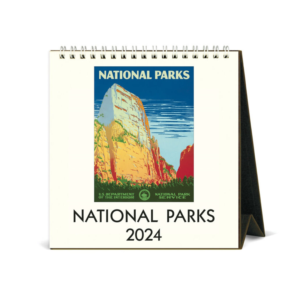 cavallini 2024 National Parks Desk Calendar