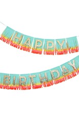 Meri Meri Rainbow Happy Birthday Fringe Garland