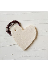 Oblation Papers & Press Cream Petite Handmade Paper Heart Tags