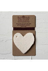 Oblation Papers & Press Cream Petite Handmade Paper Heart Tags