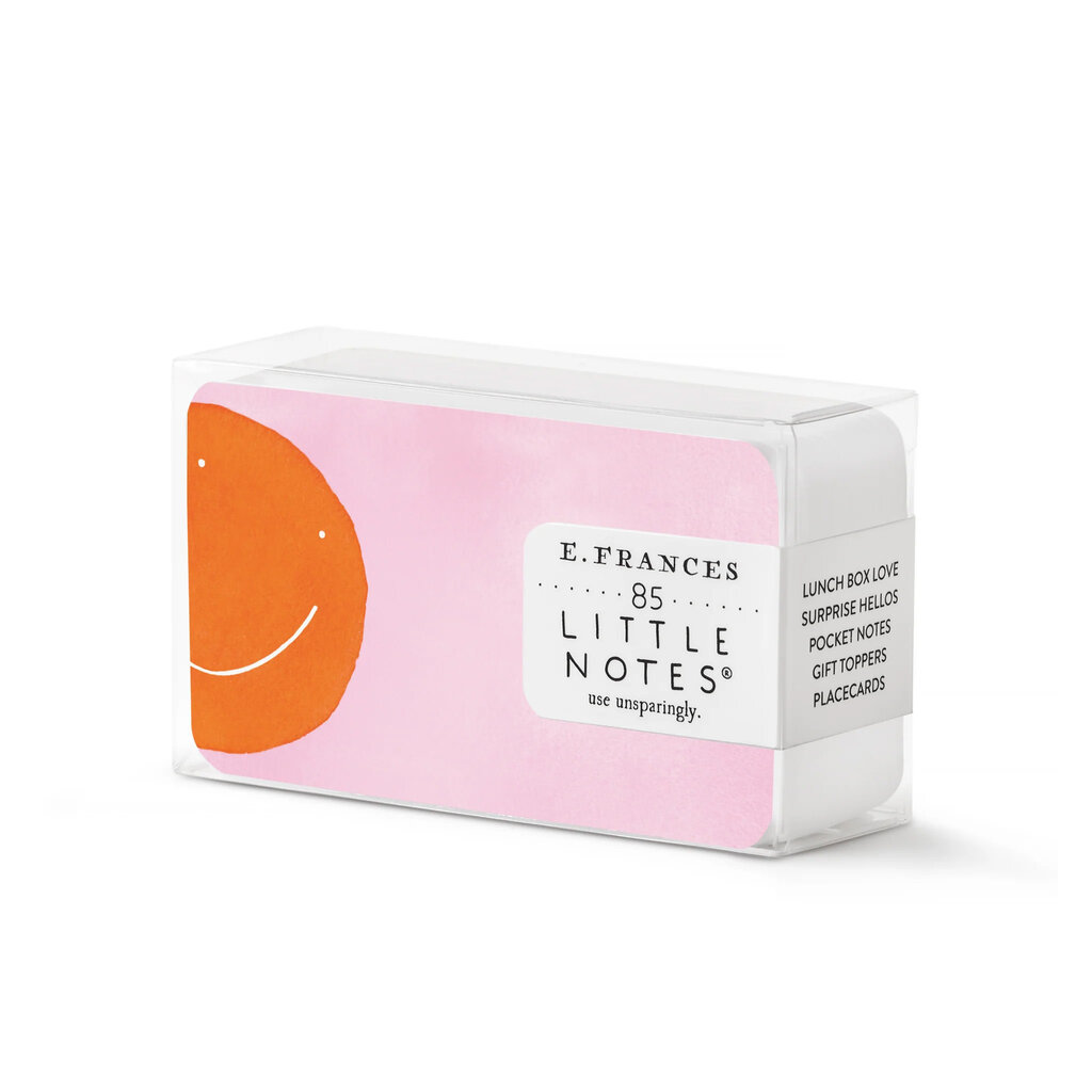 E. Frances Paper Orange Smiley Little Notes