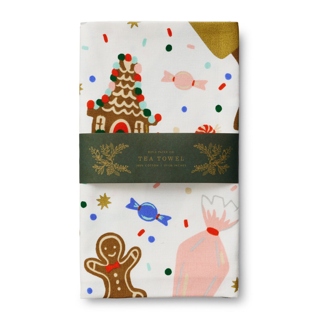 Rifle Paper co. Christmas Cookies Tea Towel
