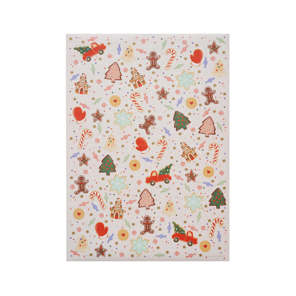 Rifle Paper co. Christmas Cookies Wrap - 3 Sheets