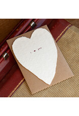 Oblation Papers & Press I (Heart) You Greeted Heart Letterpress Card