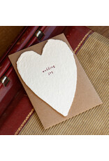 Oblation Papers & Press Wedding Joy Greeted Heart Letterpress Card