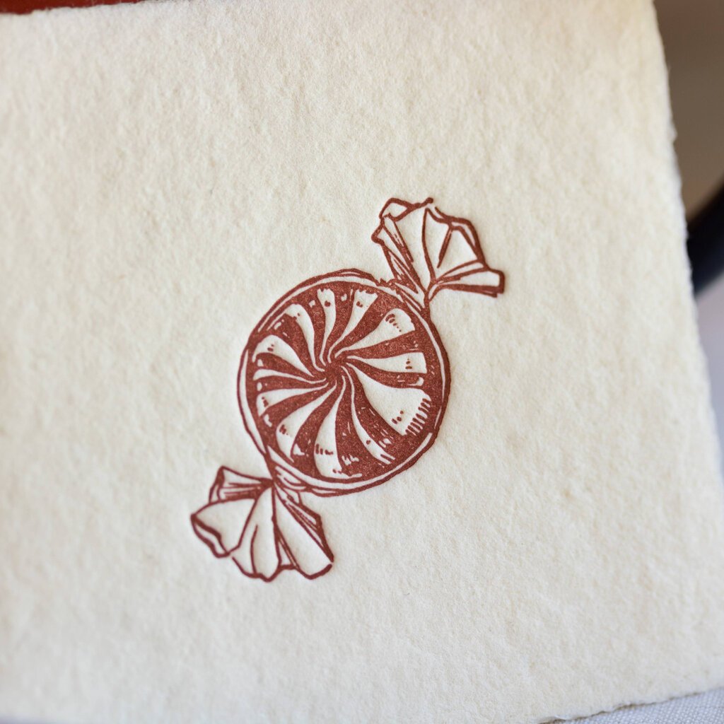 Oblation Papers & Press Peppermint Petite Charm Letterpress Enclosure