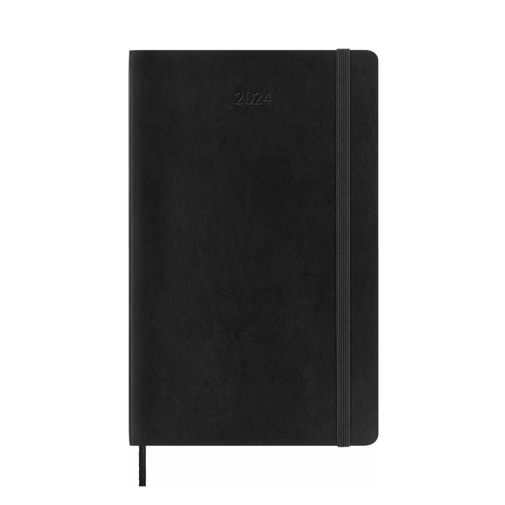 Moleskine 2024 Daily Diary Softcover Planner - Large Black