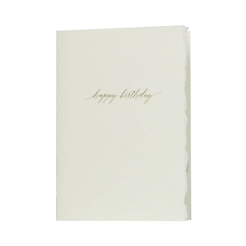 Oblation Papers & Press Happy Birthday Glimmer Note Letterpress Card