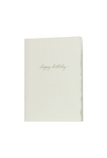 Oblation Papers & Press Happy Birthday Glimmer Note Letterpress Card