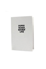 Hat + Wig + Glove Hunka Hunka Burnin' Love Letterpress Card