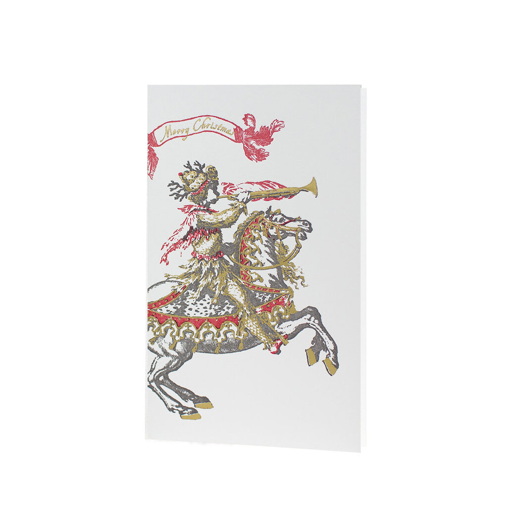 Oblation Papers & Press Merry Christmas Horse Museum Collection Letterpress Card