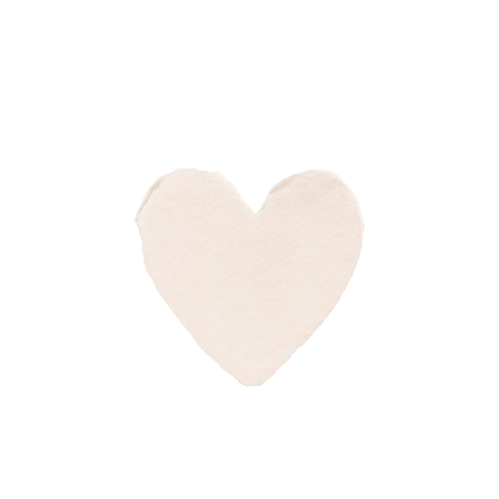 Oblation Papers & Press Petite Blush Handmade Paper Heart