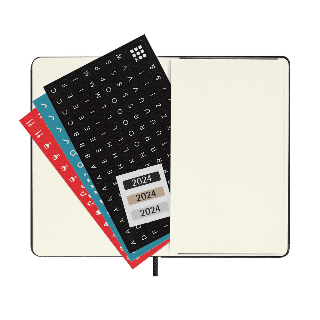 Moleskine 2024 Weekly Hardcover Planner Notebook - Small Black