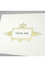 Oblation Papers & Press Ornate Gold Frame Thank You Letterpress Card