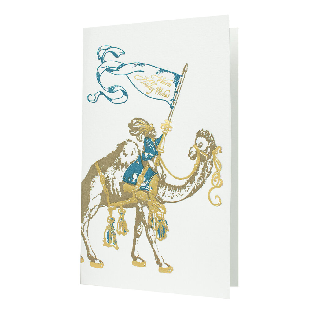 Oblation Papers & Press Holiday Wishes Camel Museum Collection Letterpress Card