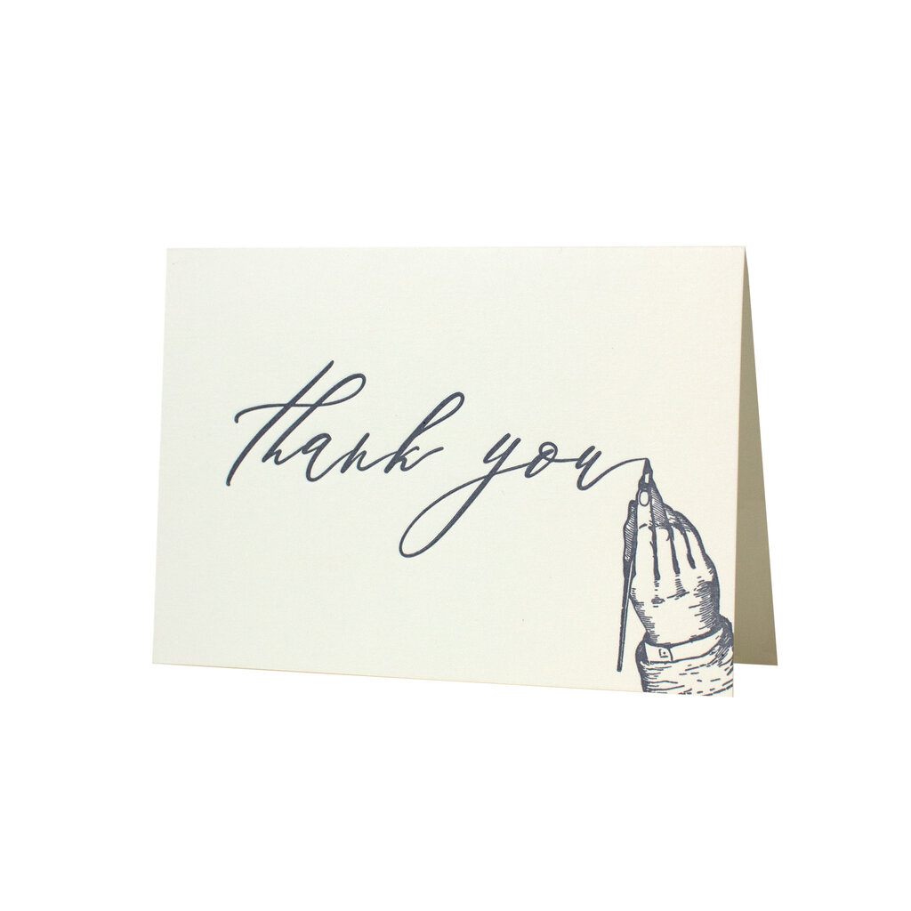 Oblation Papers & Press Handwritten Thank You Letterpress Card