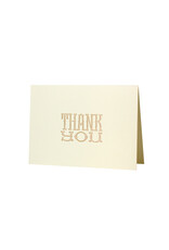 Oblation Papers & Press Copper Foil Thank You Letterpress Card