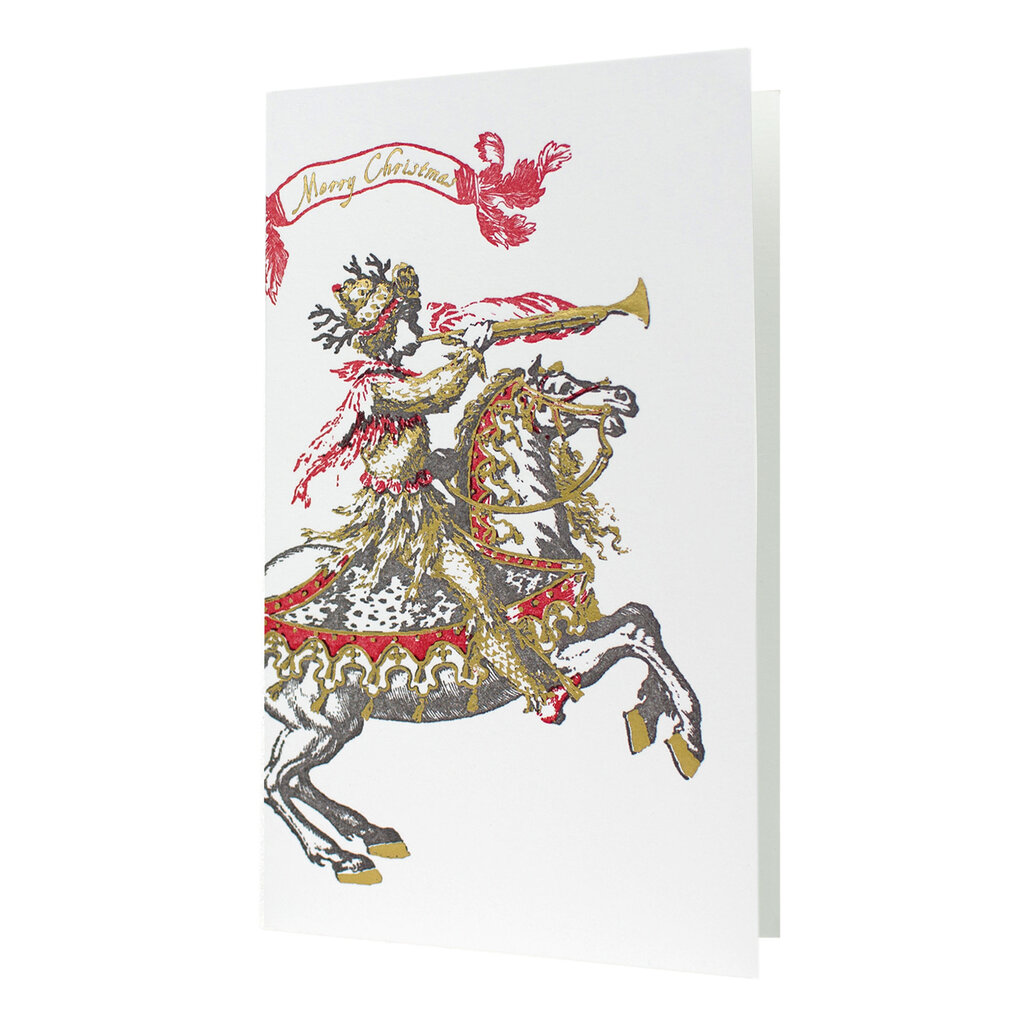 Oblation Papers & Press Merry Christmas Horse Museum Collection Letterpress Card