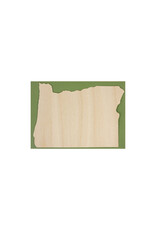 Oblation Papers & Press Die-Cut Birch Veneer Oregon Outline