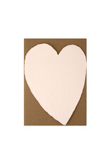 Oblation Papers & Press Large Blush Handmade Paper Heart