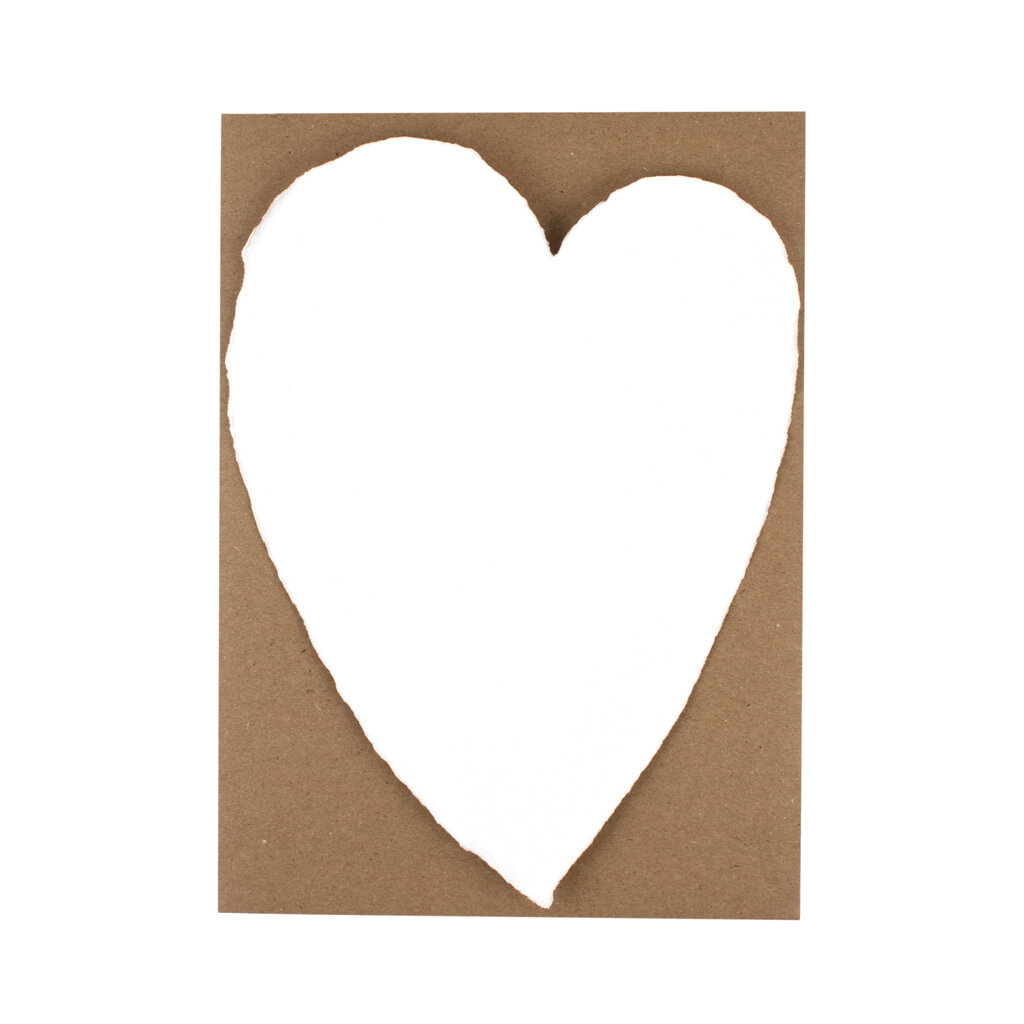 Oblation Papers & Press Large White Handmade Paper Heart