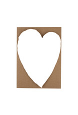 Oblation Papers & Press Large White Handmade Paper Heart