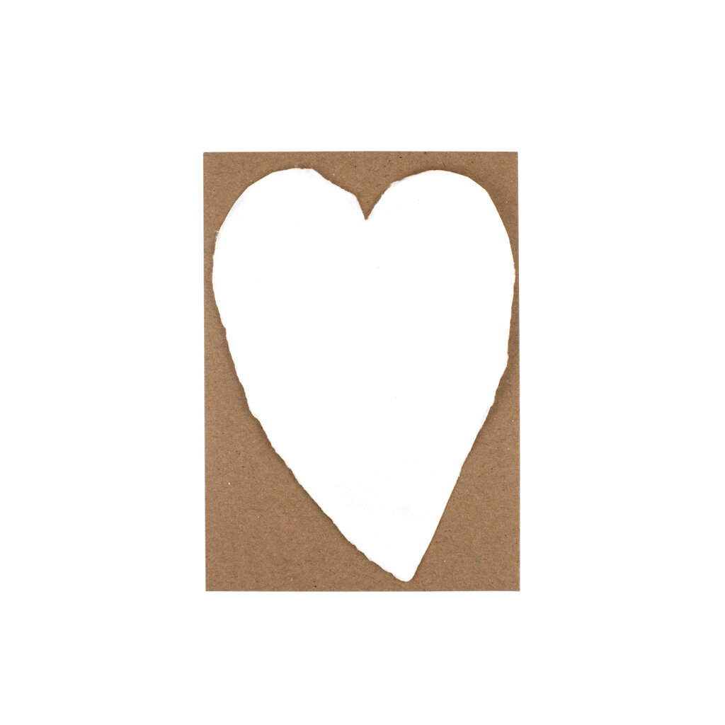 Oblation Papers & Press Small White Handmade Paper Heart