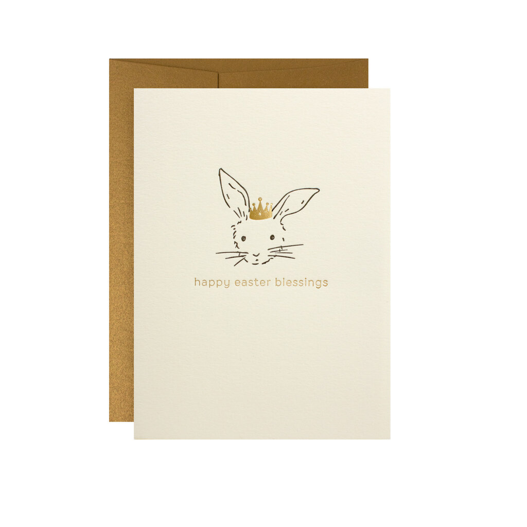 Oblation Papers & Press Happy Easter Blessings Adorable Animal Letterpress Card