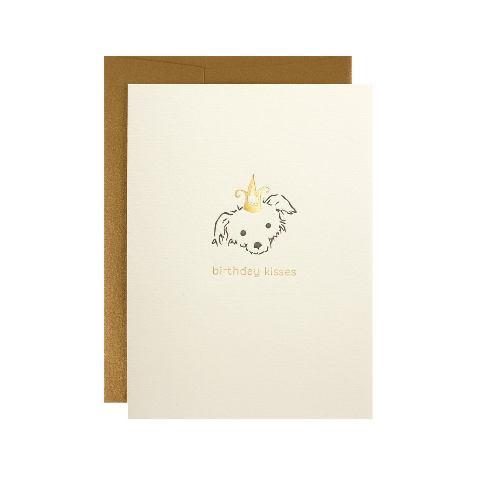 Oblation Papers & Press Birthday Kisses Adorable Animal Letterpress Card