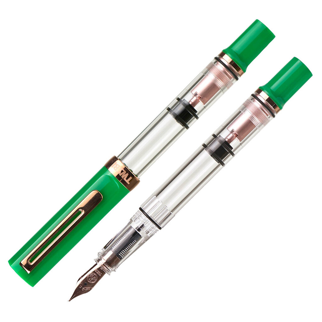 TWSBI TWSBI Eco-T Royal Jade Rose Gold Fountain Pen with Midnight Ink