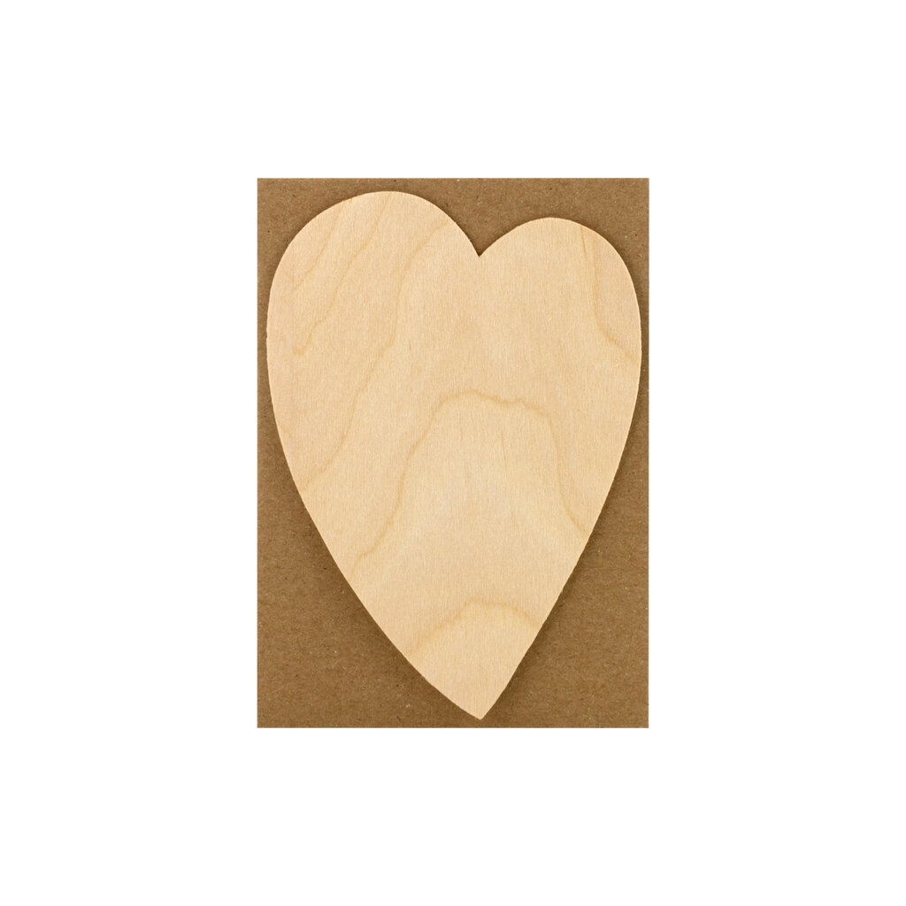 Oblation Papers & Press Birch Veneer Small Heart Card