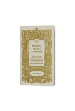 Oblation Papers & Press Thinking of You Friend English Literature Letterpress Card