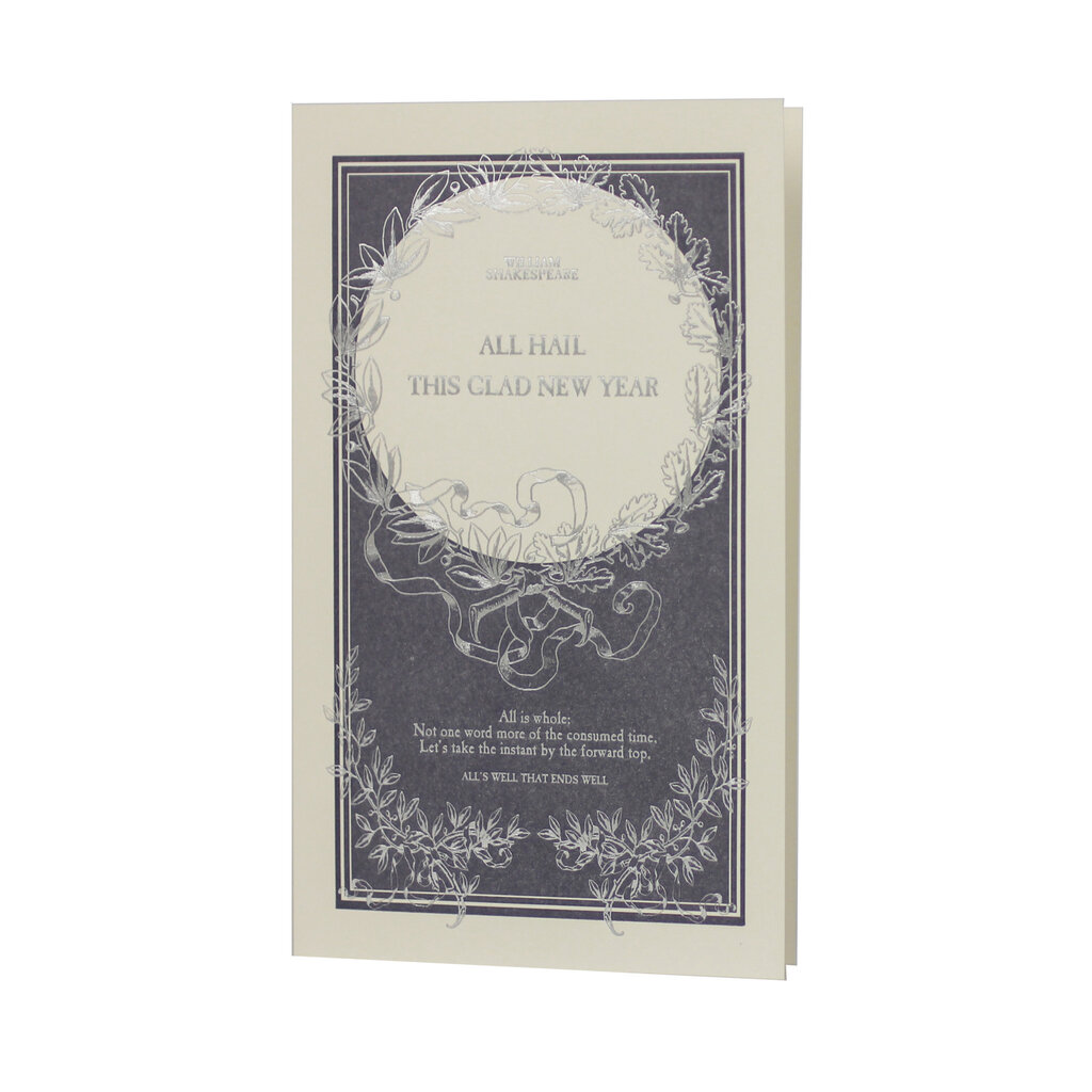 Oblation Papers & Press New Year English Literature Letterpress Card
