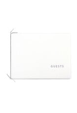 Oblation Papers & Press White Handmade Paper Letterpress Guest Book
