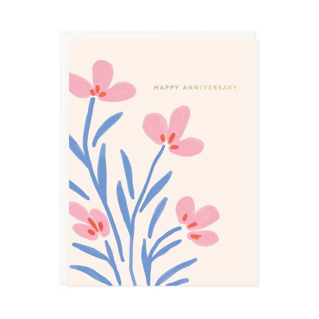 Ramona & Ruth Floral Anniversary Card