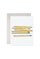 E. Frances Paper Teacher Pencils Appreciation Card