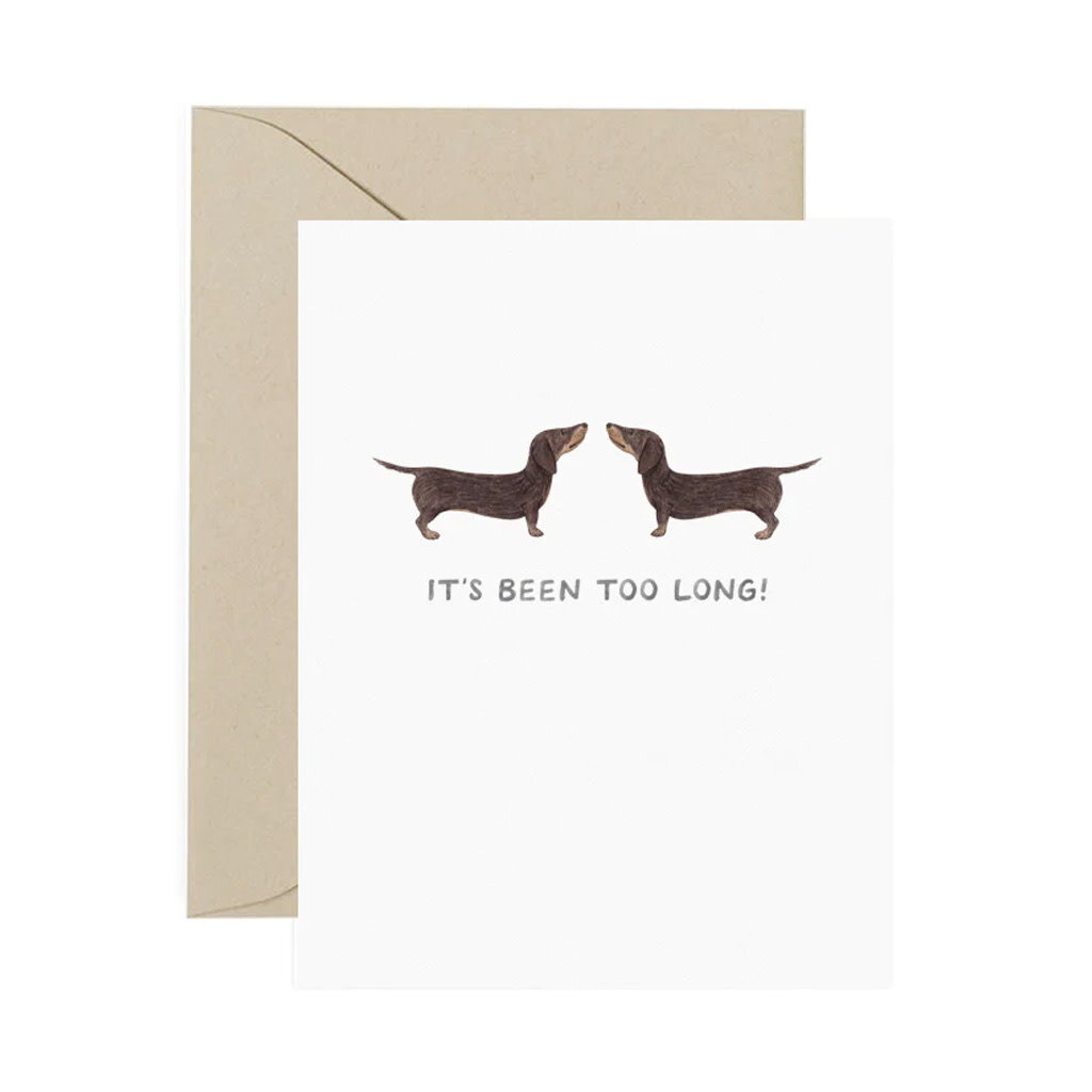 Amy Zhang Too Long Dachsund Everyday Card