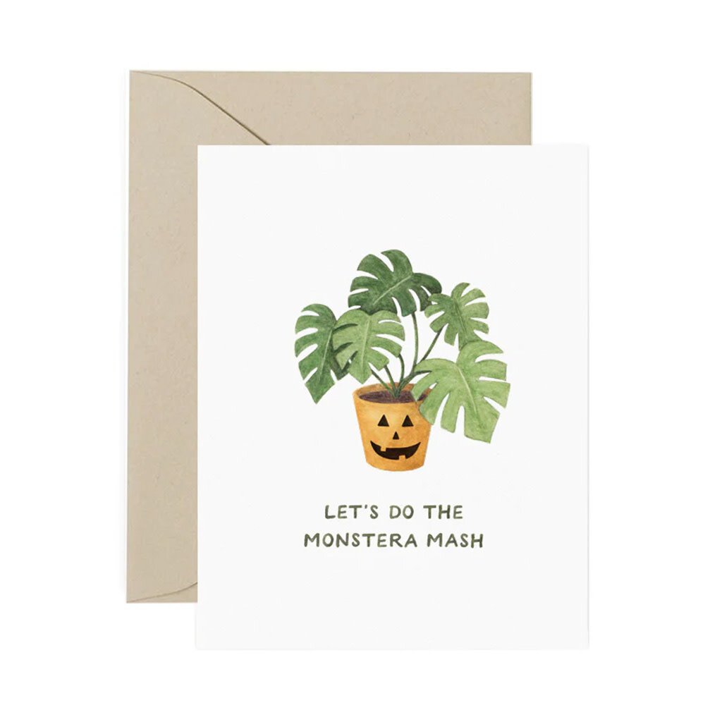 Amy Zhang Monstera Mash Halloween Card