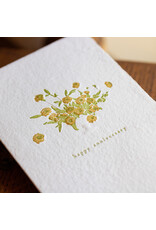 Oblation Papers & Press Happy Anniversary Paper Sculpture Letterpress Card