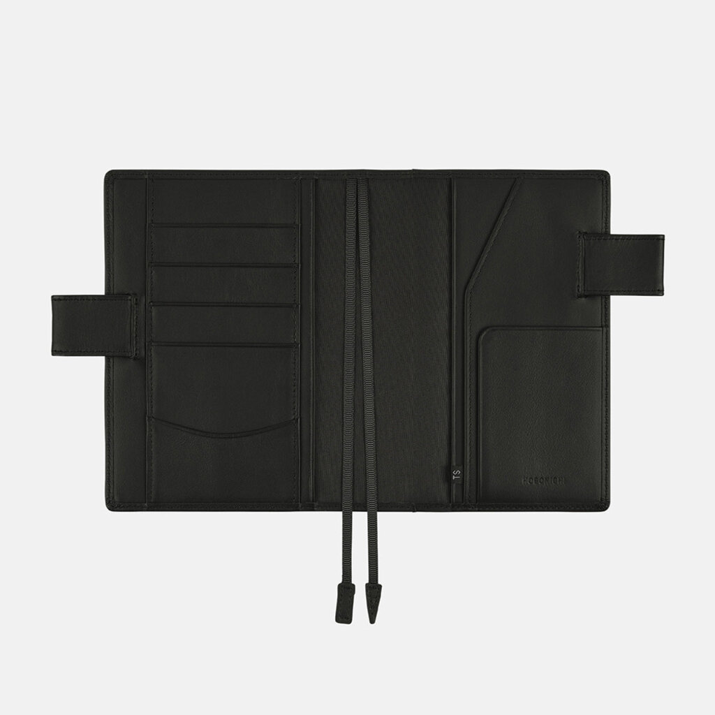 Leather TS: Basic Black A6 Hobonichi Techo [COVER ONLY] - oblation papers &  press