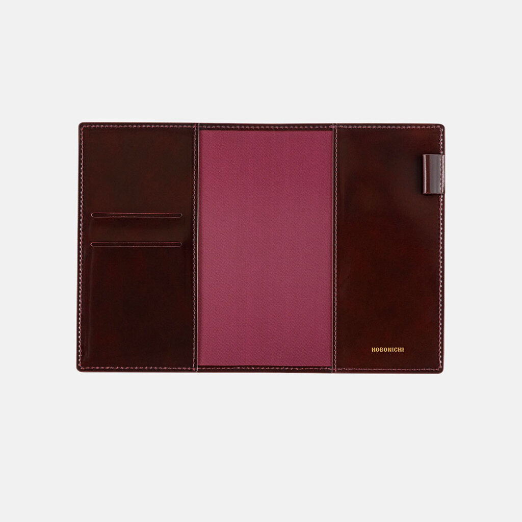 Leather: Taut Bordeaux A6 Hobonichi Techo [COVER ONLY] - oblation papers &  press