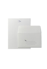 Oblation Papers & Press Bird With Pen Letterpress Letter Set