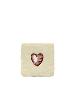 Oblation Papers & Press Heart Petite Charm Letterpress Enclosure