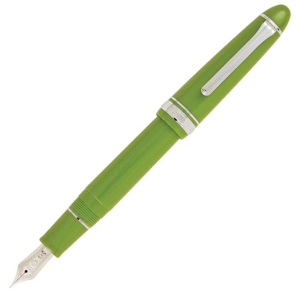 Extra oblation & papers - Sailor Fountain Key press Lime 1911L Pen Fine