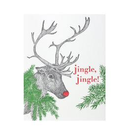 Painted Tongue Press Spruce Holiday Letterpress Card