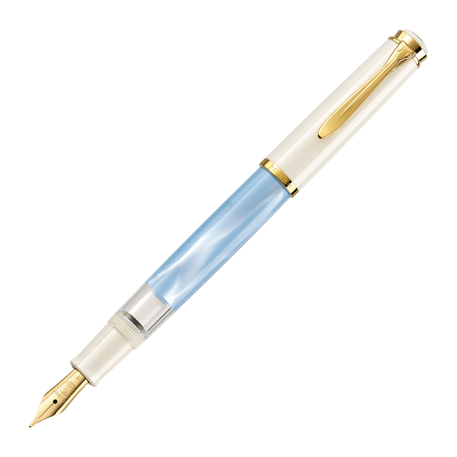 Pelikan M200 Pastel-Blue Fountain Pen - oblation papers & press