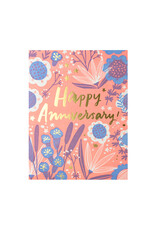 Hello! Lucky Anniversary Garden Letterpress Card