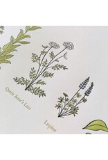 Green Bird Press A Few Wildflowers Letterpress Print