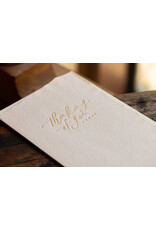 Oblation Papers & Press Thinking of You Today Letterpress Calligraphy Note
